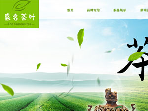 盛名茶葉網(wǎng)站建設(shè)